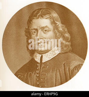 John Bunyan - Christian writer and preacher: 28 November 1628 – 31 August 1688. From an engraving by Francis Holl: 1815-1884. Stock Photo