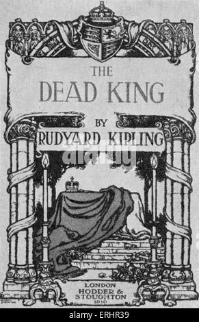 The Dead King - Title page from Rudyard Kipling's poem about the dead king, Edward VII. London. Hodder and Stoughton. 1910. Stock Photo