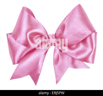 purple bow isolated on white Stock Photo