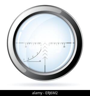 Sniper - isolated on white. All transparent elements can be easily removed. Stock Vector