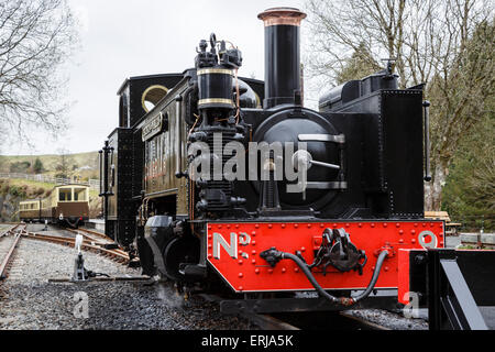 Steam engine Prince of Wales at Devil’s Bridge Station, Vale of Rheidol Railway, Ceredigion, Wales Stock Photo