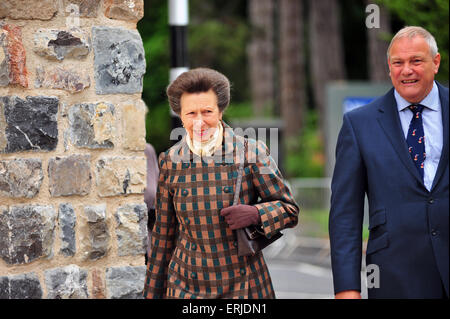 Princess Royal visit Bristol to open to the new Clifton Suspension Bridge visitors centre. Stock Photo