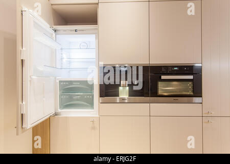 Modern kitchen in luxury house. Stock Photo