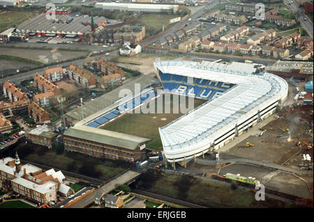 Aerial view of St Andrews stadium,  home ground of Birmingham City football club. 13th January 1995. Stock Photo