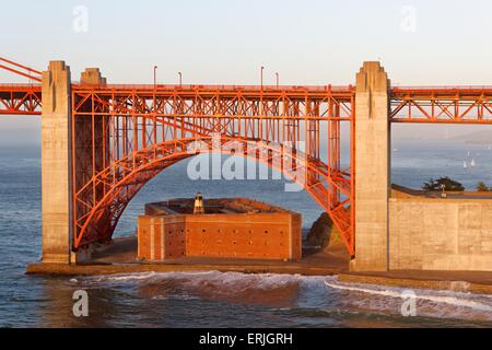 Under the Golden Gate bridge Stock Photo - Alamy