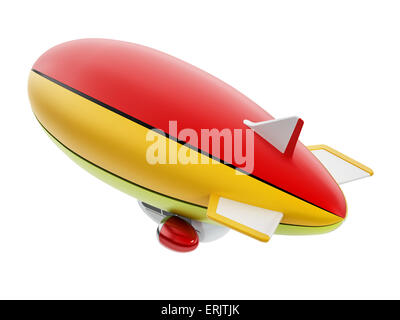 Zeppelin isolated on white background. Stock Photo