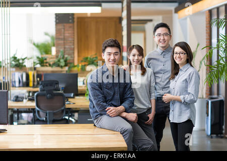IT workers standing in office Stock Photo
