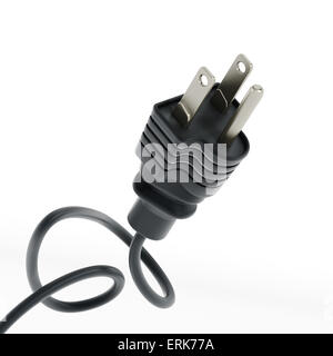 Electric plug isolated on the white background Stock Photo - Alamy