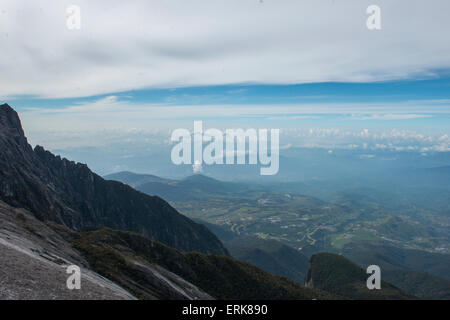 View from slope, Mount Kinabalu, Sabah, Borneo, Malaysia