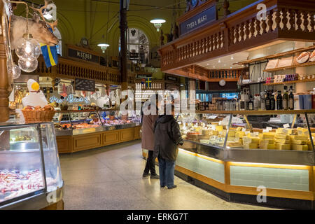 Ostermalm market hall in Stockholm, Sweden. Stock Photo