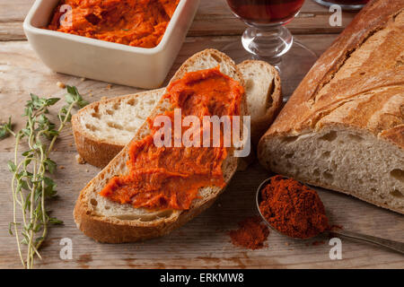 Mediterranean meat spread Stock Photo