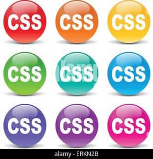 Css vector icon isolated on transparent background, Css transparency ...