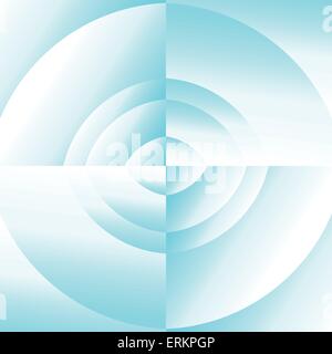 Vector illustration of blue abstract vortex background Stock Vector