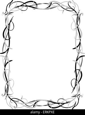 Vector illustration of decorative frames on white background Stock Vector