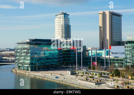 Mediacityuk, The Bbc Headquarters On The Banks Of The Manchester Ship 