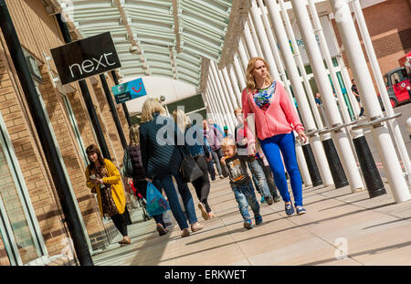 Beaumont Shopping Centre, Leicester LE4 1DS. The site is owned by British Land PLC. Stock Photo