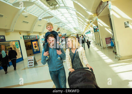 Beaumont Shopping Centre, Leicester LE4 1DS. The site is owned by British Land PLC. Stock Photo