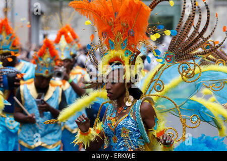 Paris Tropical Summer Carnival, Paris, France, Europe Stock Photo