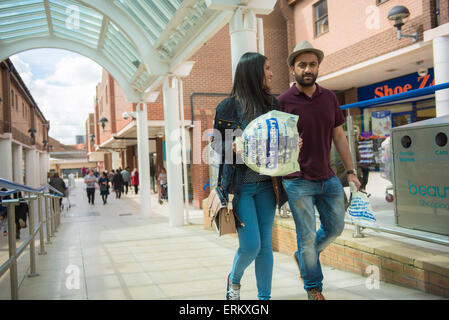 Beaumont Shopping Centre, Leicester LE4 1DS. The site is owned by British Land PLC. Stock Photo