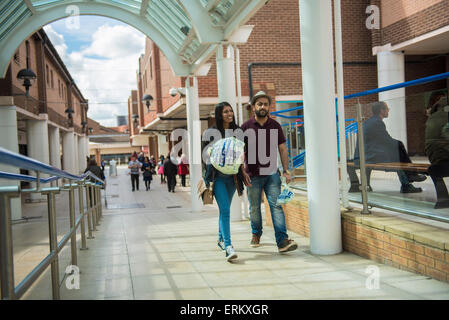 Beaumont Shopping Centre, Leicester LE4 1DS. The site is owned by British Land PLC. Stock Photo