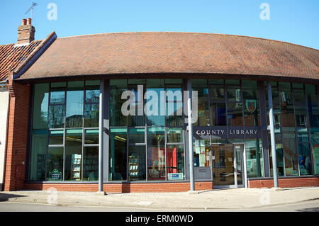 Halesworth library, Suffolk, UK. Stock Photo