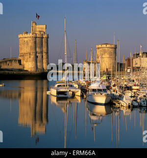 The Old Harbour, La Rochelle, Charente-Maritime, Poitou-Charentes, France, Europe Stock Photo