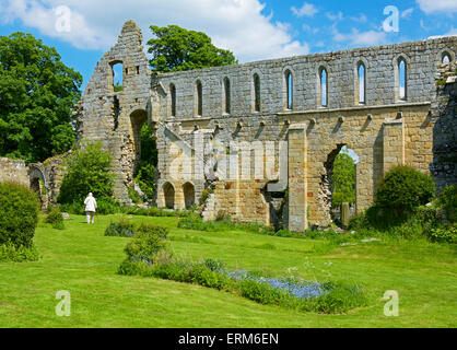 Jervaulx Abbey, near East Witton, North Yorkshire, England UK Stock Photo