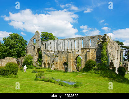 Jervaulx Abbey, near East Witton, North Yorkshire, England UK Stock Photo