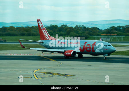 G-GDFT Jet2 Boeing 737-300  Jet 2 airliner Manchester Airport Uk Stock Photo