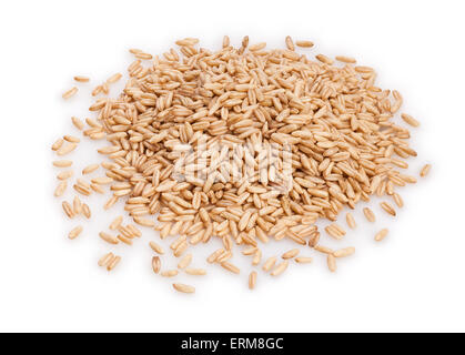 oat seeds isolated Stock Photo