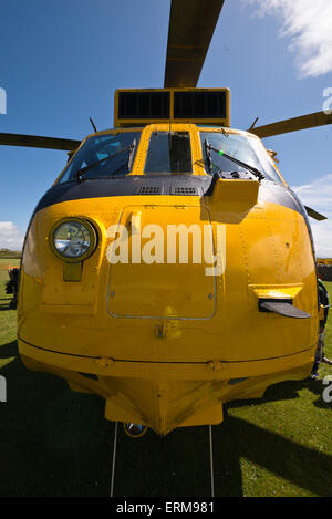 Raf Sea King Rescue Helicopter families day Raf Valley Anglesey North Wales Uk Stock Photo