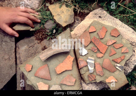 Anasazi indian pottery shards hi res stock photography and images