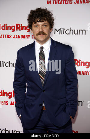 Dan Gill at the Los Angeles premiere of 'The Wedding Ringer' held at the TCL Chinese Theater in Hollywood on January 6, 2015. Stock Photo