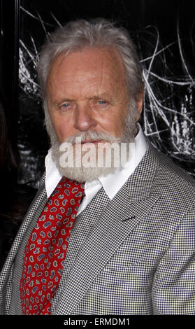 Anthony Hopkins at the Los Angeles premiere of 'The Wolfman' held at the ArcLight Cinemas in Hollywood on February 28, 2010. Stock Photo