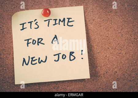 It's time for for a new job Stock Photo