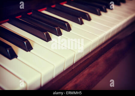Piano keyboard vintage Stock Photo