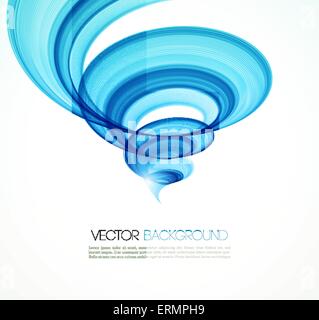 Vector Abstract twist waves  background. Template brochure design Stock Vector