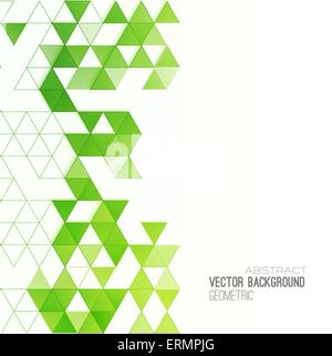 Abstract geometric background with color triangles. Vector illustration. Brochure design Stock Vector