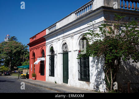 Traditional colonial architecture historic colonial quarter Colonia del Sacramento Uruguay Stock Photo