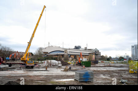 Construction site of new development of Westquay watermark