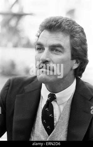 Tom Selleck, Actor, Photo-call, London, 2nd May 1985. Stock Photo