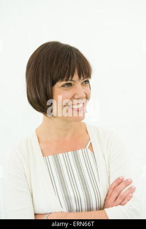 ABIGAIL ROKISON, former actor, now academic and  author of 'Shakespeare for Young People', at the Hay Literature Festival 2015 Stock Photo