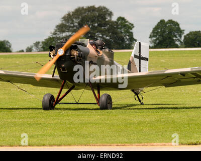 A two-seat replica of a German WW1 fighter aircraft ,at Aerexpo 2015 ...