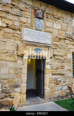 Bishop Cosin's Almshouses Now A Cafe Palace Green Durham UK Stock Photo