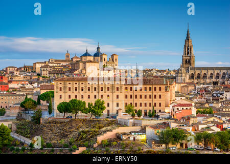 Toledo, Spain town city view at the cathedral. Stock Photo