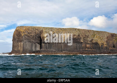 Basalt columns on Isle of Staffa Stock Photo