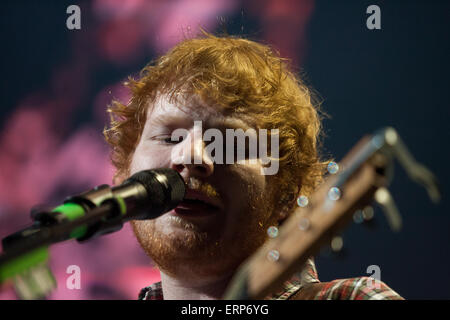 London, Ontario, Canada. 05th June, 2015. Grammy nominated British singer-songwriter Ed Sheeran performs in concert as part of his 2015 concert schedule. Credit:  Mark Spowart/Alamy Live News Stock Photo