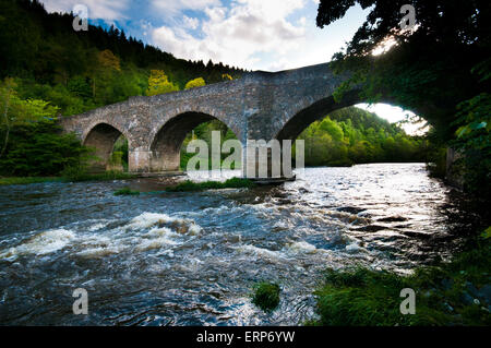 Yair Bridge over the River Tweed Stock Photo