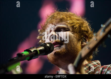 London, Ontario, Canada. 05th June, 2015. Grammy nominated British singer-songwriter Ed Sheeran performs in concert as part of his 2015 concert schedule. Credit:  Mark Spowart/Alamy Live News Stock Photo