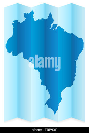 Brazil Country Vector Map Stock Photo - Alamy